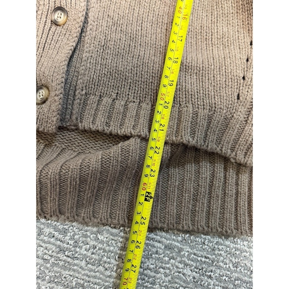 G Label by Goop Schnell High-Cuff Cardigan Womens M Virgin Wool Italy - Picture 8 of 9